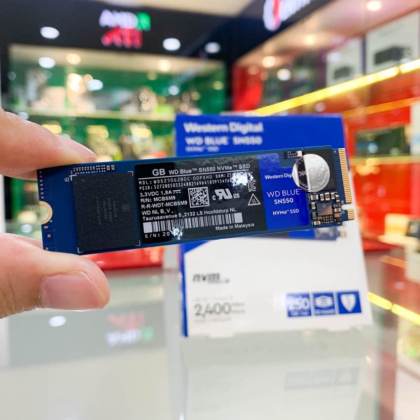 Ổ cứng SSD WD SN550 Blue 250GB M.2 2280 PCIe NVMe 3x4